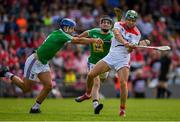 7 July 2019; Alan Cadogan of Cork scores a point despite the efforts of Gary Greville and Aonghus Clarke of Westmeath during the GAA Hurling All-Ireland Senior Championship preliminary round quarter-final match between Westmeath and Cork at TEG Cusack Park, Mullingar in Westmeath. Photo by Brendan Moran/Sportsfile