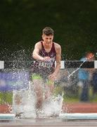 7 July 2019; Ruairi Fagan of Mullingar Harriers A.C., Co. Westmeath, competing in the U18 Boys 3000m Steeplechase during the Irish Life Health Juvenile Track and Field Championships Tullamore Harriers Stadium, Tullamore in Offaly. Photo by Eóin Noonan/Sportsfile