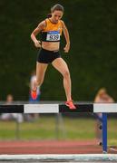 7 July 2019; Roisin Treacy of Ashford A.C., Co. Meath, competing in the U18 Girls 2000m Steeplechase  during the Irish Life Health Juvenile Track and Field Championships Tullamore Harriers Stadium, Tullamore in Offaly. Photo by Eóin Noonan/Sportsfile