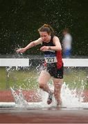 7 July 2019; Roisin O'Reilly of Menapians A.C., Co. Wexford, competing in the U18 Girls 2000m Steeplechase  during the Irish Life Health Juvenile Track and Field Championships Tullamore Harriers Stadium, Tullamore in Offaly. Photo by Eóin Noonan/Sportsfile