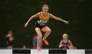 7 July 2019; Roisin Treacy of Ashford A.C., Co. Meath, competing in the U18 Girls 2000m Steeplechase  during the Irish Life Health Juvenile Track and Field Championships Tullamore Harriers Stadium, Tullamore in Offaly. Photo by Eóin Noonan/Sportsfile