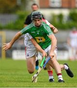 7 July 2019; Aonghus Clarke of Westmeath in action against Seamus Harnedy of Cork during the GAA Hurling All-Ireland Senior Championship preliminary round quarter-final match between Westmeath and Cork at TEG Cusack Park, Mullingar in Westmeath. Photo by Brendan Moran/Sportsfile