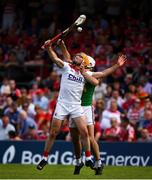 7 July 2019; Declan Dalton of Cork in action against Conor Shaw of Westmeath during the GAA Hurling All-Ireland Senior Championship preliminary round quarter-final match between Westmeath and Cork at TEG Cusack Park, Mullingar in Westmeath. Photo by Brendan Moran/Sportsfile