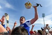 7 July 2019; Ryan Mullaney of Laois celebrates after the GAA Hurling All-Ireland Senior Championship preliminary round quarter-final match between Laois and Dublin at O’Moore Park in Portlaoise, Laois. Photo by Piaras Ó Mídheach/Sportsfile