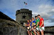 9 July 2019; In attendance at the GAA Hurling All Ireland Senior Championship Series National Launch at King John's Castle in Limerick are, from left, Kevin Foley of Wexford, Joe Phelan of Laois, Brendan Maher of Tipperary, Aaron Gillane of Limerick and Seamus Harnedy of Cork. Photo by Brendan Moran/Sportsfile