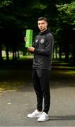 9 July 2019; Danny Mandroiu of Bohemians pictured with his SSE Airtricity/SWAI Player of the Month Award for June 2019 at Ellenfield Park, Whitehall, Dublin. Photo by Sam Barnes/Sportsfile