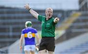 9 July 2019; Referee Johnny Murphy during the Bord Gáis Energy Munster GAA Hurling Under 20 Championship Semi-Final match between Tipperary and Waterford at Semple Stadium in Thurles, Tipperary. Photo by Piaras Ó Mídheach/Sportsfile