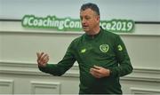 9 July 2019; Michael Looby, FAI, during a UEFA Pro Licence Course at Johnstown House in Enfield, Meath. Photo by Piaras Ó Mídheach/Sportsfile