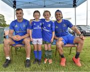 10 July 2019; Leinster players Ronan Kelleher and Jamison Gibson Park with participants during the Bank of Ireland Leinster Rugby Summer Camp at Greystones RFC in Greysrones, Wicklow. Photo by Matt Browne/Sportsfile