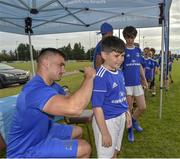 10 July 2019; Leinster player Rónan Kelleher with participants during the Bank of Ireland Leinster Rugby Summer Camp at Greystones RFC in Greysrones, Wicklow. Photo by Matt Browne/Sportsfile