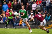 10 July 2019; Aaron McDonnell of Mayo in action against Ciarán Potter of Galway during the EirGrid Connacht GAA Football U20 Championship final match between Galway and Mayo at Tuam, Co. Galway. Photo by Sam Barnes/Sportsfile
