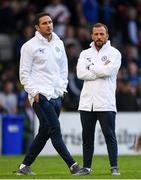 10 July 2019; Chelsea manager Frank Lampard, left, and assistant coach Jody Morris during a friendly match between Bohemians and Chelsea at Dalymount Park in Dublin. Photo by Ramsey Cardy/Sportsfile