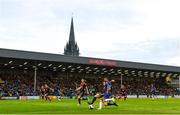 10 July 2019; Ian Maatsen of Chelsea in action against Dawson Devoy of Bohemians during a friendly match between Bohemians and Chelsea at Dalymount Park in Dublin. Photo by Ramsey Cardy/Sportsfile