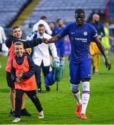 10 July 2019; Kurt Zouma of Chelsea with ballboys following a friendly match between Bohemians and Chelsea at Dalymount Park in Dublin. Photo by Ramsey Cardy/Sportsfile