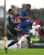 10 July 2019; Marc Guehi of Chelsea in action against Andre Wright of Bohemians during a friendly match between Bohemians and Chelsea at Dalymount Park in Dublin. Photo by Ramsey Cardy/Sportsfile