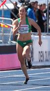 11 July 2019; Ciara Neville of Ireland competes in the women's 100m on day one of the European U23 Athletics Championships at the Gunder Hägg Stadium in Gävle, Sweden. Photo by Giancarlo Colombo/Sportsfile