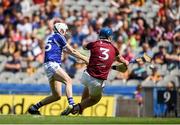30 June 2019; Stephen Bergin of Laois scores his side's third goal during the Joe McDonagh Cup Final match between Laois and Westmeath at Croke Park in Dublin. Photo by Daire Brennan/Sportsfile
