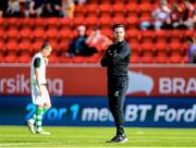 11 July 2019; Shamrock Rovers manager Stephen Bradley ahead of the the UEFA Europa League First Qualifying Round 1st Leg match between SK Brann and Shamrock Rovers at Brann Stadion, Bergen, Norway. Photo by Bjorn Erik Nesse/Sportsfile.