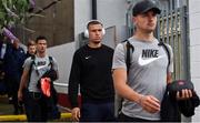 11 July 2019;  Jordan Larsson of IFK Norrköping arrives ahead of the UEFA Europa League First Qualifying Round 1st Leg match between St Patrick's Athletic and IFK Norrköping at Richmond Park in Inchicore, Dublin. Photo by Sam Barnes/Sportsfile