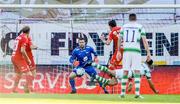 11 July 2019; Roberto Lopes of Shamrock Rovers scores his sides first goal during the  UEFA Europa League First Qualifying Round 1st Leg match between SK Brann and Shamrock Rovers at Brann Stadion, Bergen, Norway. Photo by Bjorn Erik Nesse/Sportsfile.