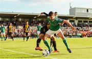 11 July 2019; Gearóid Morrissey of Cork City in action against Aldin Skenderovic of Progrès Niederkorn during the UEFA Europa League First Qualifying Round 1st Leg match between Cork City and Progres Niederkorn at Turners Cross in Cork. Photo by Eóin Noonan/Sportsfile