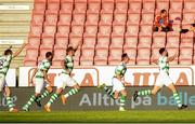 11 July 2019; Roberto Lopes of Shamrock Rovers celebrates scoring his sides second goal during the UEFA Europa League First Qualifying Round 1st Leg match between SK Brann and Shamrock Rovers at Brann Stadion, Bergen, Norway. Photo by Bjorn Erik Nesse/Sportsfile.