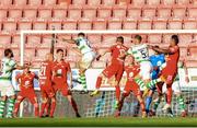 11 July 2019; Roberto Lopes of Shamrock Rovers scores his sides second goal during the UEFA Europa League First Qualifying Round 1st Leg match between SK Brann and Shamrock Rovers at Brann Stadion, Bergen, Norway. Photo by Bjorn Erik Nesse/Sportsfile.