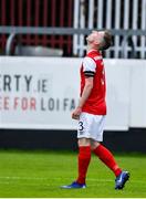 11 July 2019; Ian Bermingham of St Patricks Athletic reacts after a missed chance during the UEFA Europa League First Qualifying Round 1st Leg match between St Patrick's Athletic and IFK Norrköping at Richmond Park in Inchicore, Dublin. Photo by Sam Barnes/Sportsfile