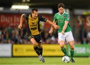 11 July 2019; Gearóid Morrissey of Cork City in action against Christian Silaj of Progrès Niederkorn during the UEFA Europa League First Qualifying Round 1st Leg match between Cork City and Progres Niederkorn at Turners Cross in Cork. Photo by Eóin Noonan/Sportsfile