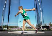 11 July 2019; Niamh Fogarty of Ireland competes in the Women's Discus Throw on day one of the European U23 Athletics Championships at the Gunder Hägg Stadium in Gävle, Sweden. Photo by Giancarlo Colombo/Sportsfile