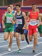 12 July 2019; John Fitzsimons, left, of Ireland competes in the Men's 800m during day two of the European U23 Athletics Championships at the Gunder Hägg Stadium in Gävle, Sweden. Photo by Giancarlo Colombo/Sportsfile