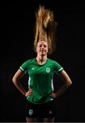 12 July 2019; Team Ireland athletes prepare for the European Youth Olympic Festival in Baku at a Team Day at the Sport Ireland Institute, when the Irish team was announced for the event. Pictured at the event is Ellie McKibbin. Photo by Eóin Noonan/Sportsfile