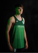12 July 2019; Team Ireland athletes prepare for the European Youth Olympic Festival in Baku at a Team Day at the Sport Ireland Institute, when the Irish team was announced for the event. Pictured at the event is Thomas Connolly. Photo by Eóin Noonan/Sportsfile
