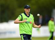 12 June 2019; Gareth Delany of Ireland during the 2nd T20 Cricket International match between Ireland and Zimbabwe at Bready Cricket Club in Magheramason, Co. Tyrone. Photo by Oliver McVeigh/Sportsfile