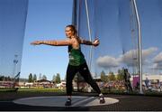 12 July 2019; Niamh Fogarty of Ireland competes in the Discus Throw Women's Final during day two of the European U23 Athletics Championships at the Gunder Hägg Stadium in Gävle, Sweden. Photo by Giancarlo Colombo/Sportsfile