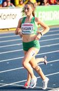 12 July 2019; Claire Fagan of Ireland competes in the 10,000m Women's Final during day two of the European U23 Athletics Championships at the Gunder Hägg Stadium in Gävle, Sweden. Photo by Giancarlo Colombo/Sportsfile