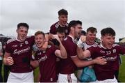 10 July 2019; Galway players celebrate following the EirGrid Connacht GAA Football U20 Championship final match between Galway and Mayo at Tuam, Co. Galway. Photo by Sam Barnes/Sportsfile