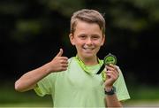 13 July 2019; Joe Kenny from Wicklow Town who won the family fun run before the Irish Runner 10 Mile in conjunction with the AAI National 10 Mile Championships at Phoenix Park in Dublin. Photo by Matt Browne/Sportsfile