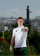 13 July 2019; Republic of Ireland's Kameron Ledwidge poses for a portrait at their team hotel prior to the start of the 2019 UEFA European U19 Championships in Yerevan, Armenia. Photo by Stephen McCarthy/Sportsfile