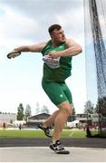 13 July 2019; Eoin Sheridan of Ireland competes in the Men's Discus Throw qualifying rounds during day three of the European U23 Athletics Championships at the Gunder Hägg Stadium in Gävle, Sweden. Photo by Giancarlo Colombo/Sportsfile