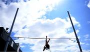 13 July 2019; Grace Codd of Lusk A.C. Co. Dublin competing in the Pole Vault during day two of the Irish Life Health National Juvenile Outdoor Championships at Tullamore Harriers Stadium in Tullamore, Co. Offaly.   Photo by Eóin Noonan/Sportsfile