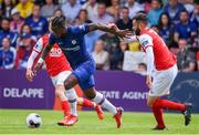 13 July 2019; Michy Batshuayi of Chelsea FC in action against David Webster of St Patrick's Athletic during the club friendly match between St Patrick's Athletic and Chelsea FC at Richmond Park in Dublin. Photo by Matt Browne/Sportsfile