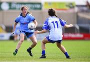 13 July 2019; Éabha Rutledge of Dublin in action against Kellyann Hogan of Waterford during the TG4 All-Ireland Ladies Football Senior Championship Group 2 Round 1 match between Dublin and Waterford at O'Moore Park in Portlaoise, Laois. Photo by Piaras Ó Mídheach/Sportsfile