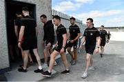 13 July 2019; The Tyrone team arrive prior to the GAA Football All-Ireland Senior Championship Quarter-Final Group 2 Phase 1 match between Roscommon and Tyrone at Dr Hyde Park in Roscommon. Photo by Brendan Moran/Sportsfile