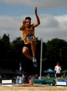 13 July 2019; Bobby Amadi of Dublin Striders A.C. Co. Dublin competing in the Long Jump during day two of the Irish Life Health National Juvenile Outdoor Championships at Tullamore Harriers Stadium in Tullamore, Co. Offaly.   Photo by Eóin Noonan/Sportsfile