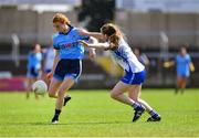 13 July 2019; Lauren Magee of Dublin in action against Chloe Fennell of Waterford during the TG4 All-Ireland Ladies Football Senior Championship Group 2 Round 1 match between Dublin and Waterford at O'Moore Park in Portlaoise, Laois. Photo by Piaras Ó Mídheach/Sportsfile