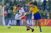 13 July 2019; Conor Meyler of Tyrone is tackled by Shane Killoran of Roscommon during the GAA Football All-Ireland Senior Championship Quarter-Final Group 2 Phase 1 match between Roscommon and Tyrone at Dr Hyde Park in Roscommon. Photo by Brendan Moran/Sportsfile