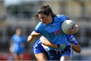 13 July 2019; Lyndsey Davey of Dublin in action against Cora Murray of Waterford during the TG4 All-Ireland Ladies Football Senior Championship Group 2 Round 1 match between Dublin and Waterford at O'Moore Park in Portlaoise, Laois. Photo by Piaras Ó Mídheach/Sportsfile