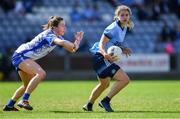 13 July 2019; Noëlle Healy of Dublin in action against Karen McGrath of Waterford during the TG4 All-Ireland Ladies Football Senior Championship Group 2 Round 1 match between Dublin and Waterford at O'Moore Park in Portlaoise, Laois. Photo by Piaras Ó Mídheach/Sportsfile