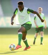 13 July 2019; Jonathan Afolabi during a Republic of Ireland training session prior to the start of the 2019 UEFA European U19 Championships at the FFA Technical Centre in Yerevan, Armenia. Photo by Stephen McCarthy/Sportsfile